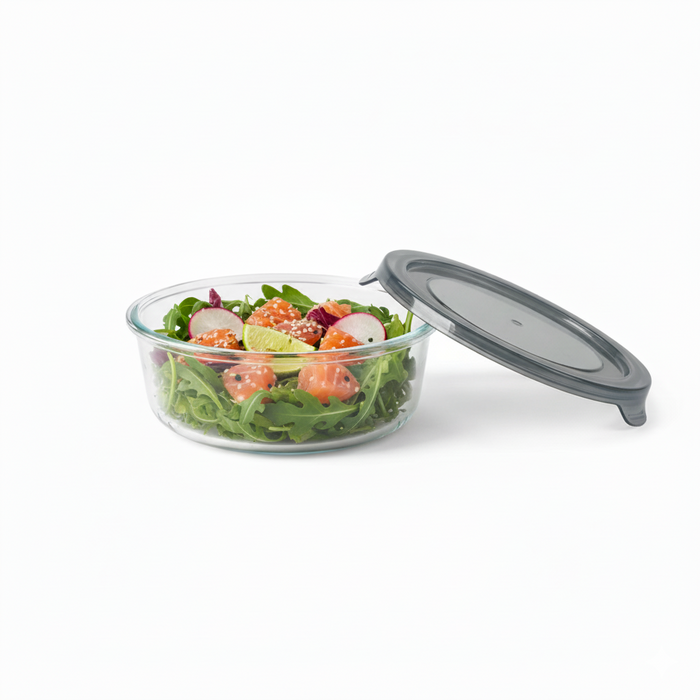 Bol de borosilicato COOK SHOW + tapa PP 390ml Ø130mm A60mm - 36Uds