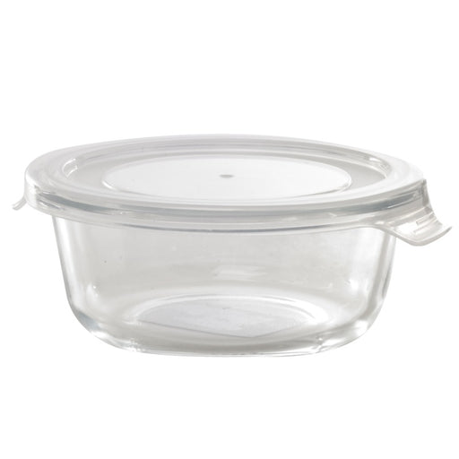 Bol de borosilicato COOK SHOW + tapa PP 390ml Ø130mm A60mm - 36Uds