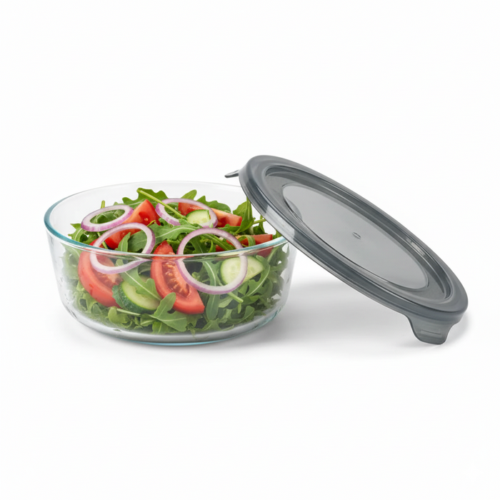 Bol de borosilicato COOK SHOW + tapa PP 640ml Ø150mm A67mm - 24Uds