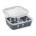 Fiambrera COOK SHOW de vidrio borosilicato con tapa hermética de acrilico y funda de silicona 980ml 198x148mm A60mm - 12Uds