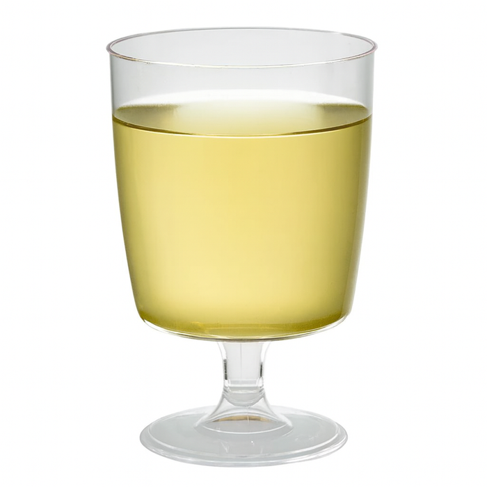 Vaso para vino de plástico transparente reutilizable en PS 150ml A100mm - 10Uds