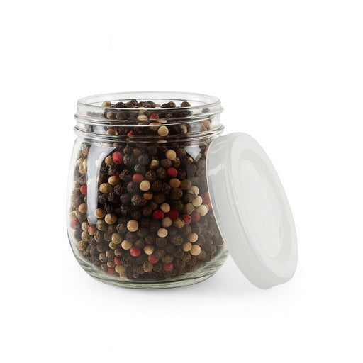 Tarro de Cristal BOKOJAR esférico con tapa PP 200ml A73mm - 105Uds