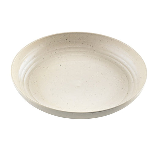 Plato Reutilizable Huskly Beige Ø198mm A30mm - 12Uds
