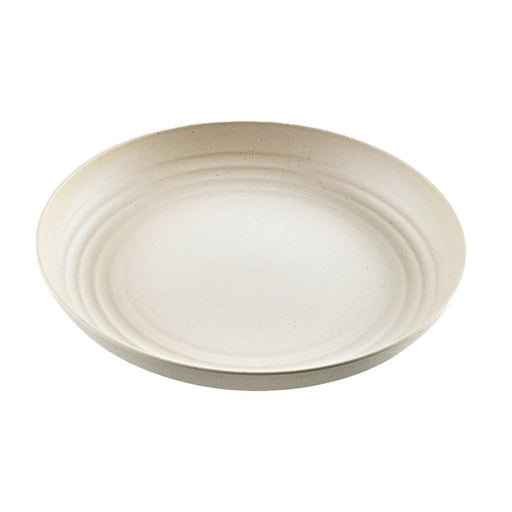Plato Reutilizable Huskly Beige Ø220mm A30mm - 6Uds