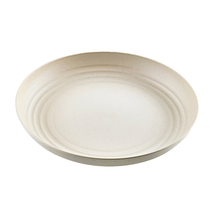 Plato Reutilizable Huskly Beige Ø220mm A30mm - 6Uds