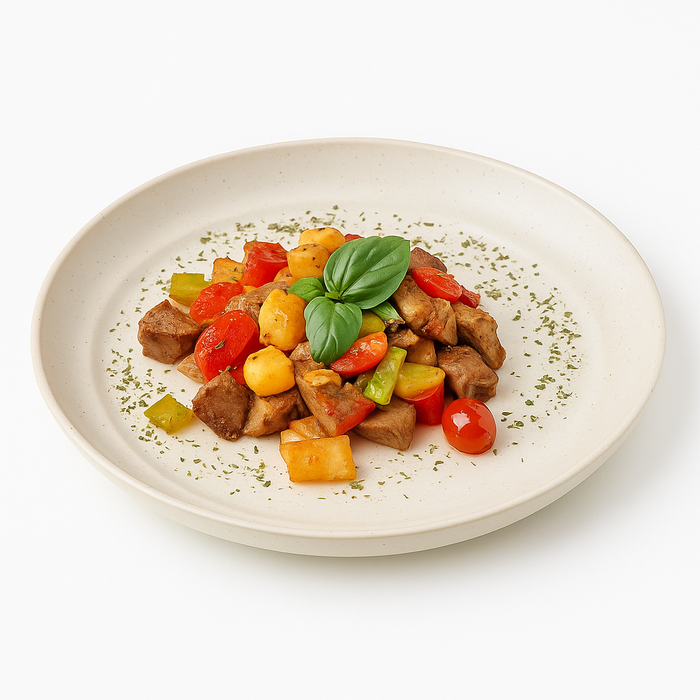 Plato Reutilizable Huskly Beige Ø250mm A30mm - 6Uds