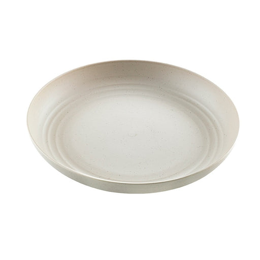 Plato Reutilizable Huskly Beige Ø250mm A30mm - 6Uds