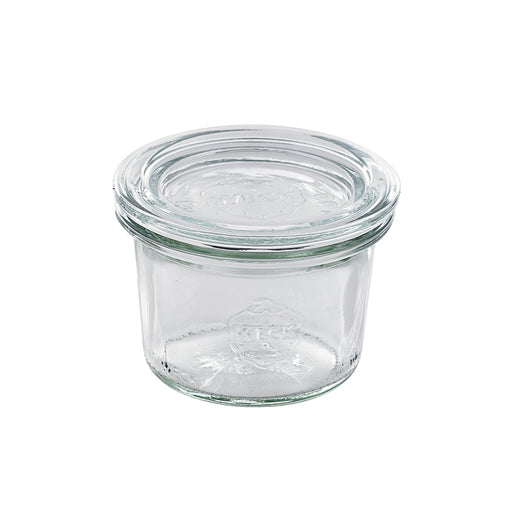 Combo bote de cristal con tapa de cristal WECK 80ml A60mm - 12Uds