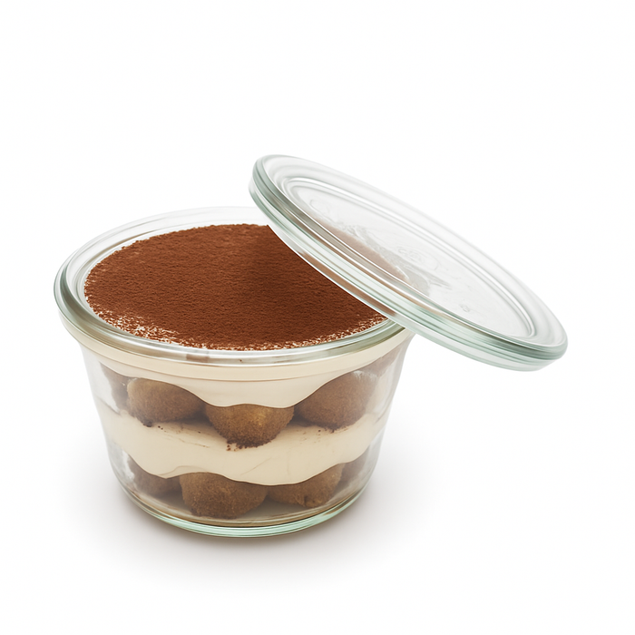 Combo tarro Bokocook de cristal WECK con tapa de cristal 370ml A74mm - 6Uds