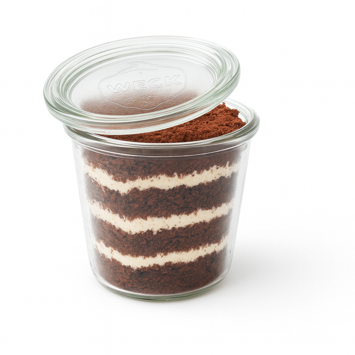 Combo tarro Bokocook de cristal WECK con tapa de cristal 580ml A110mm - 6Uds