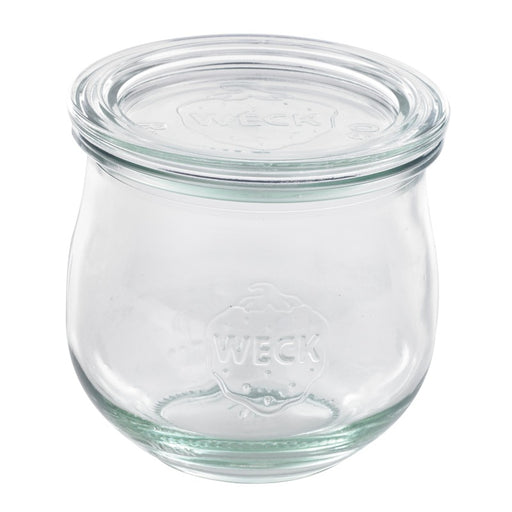 Combo bote de cristal con tapa de cristal WECK 330ml A86mm - 6Uds