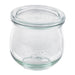 Combo bote de cristal con tapa de cristal WECK 330ml A86mm - 6Uds