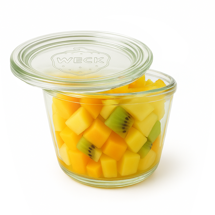 Combo tarro Bokocook de cristal WECK con tapa de cristal 200ml A60mm - 12Uds