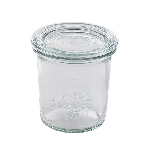 Combo bote de cristal con tapa de cristal WECK 140ml A69mm - 12Uds