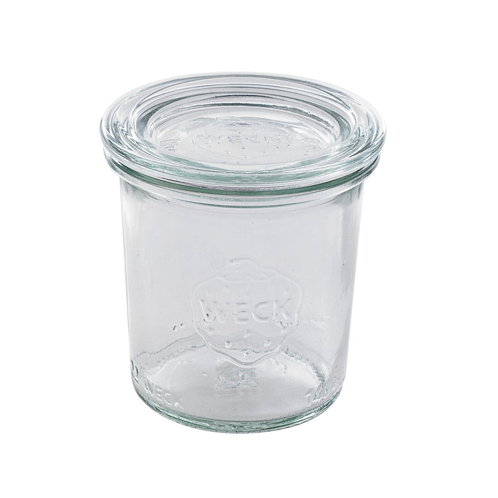 Combo bote de cristal con tapa de cristal WECK 140ml A69mm - 12Uds