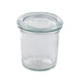 Combo bote de cristal con tapa de cristal WECK 140ml A69mm - 12Uds