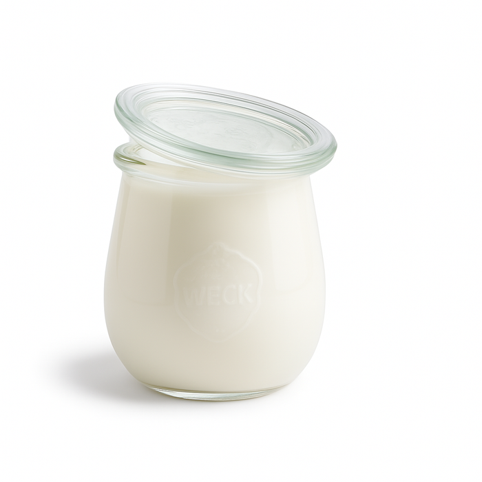 Combo bote de cristal con tapa de cristal WECK 200ml A86mm - 12Uds