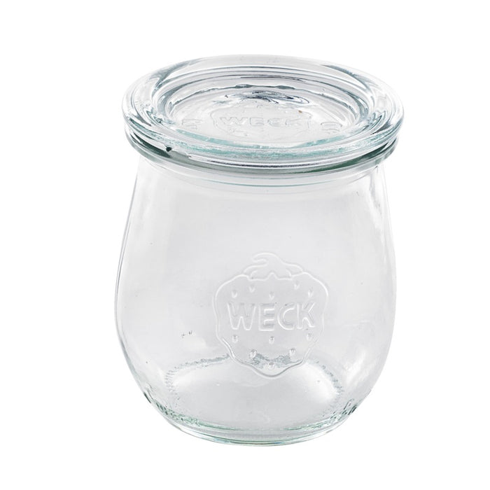 Combo bote de cristal con tapa de cristal WECK 200ml A86mm - 12Uds