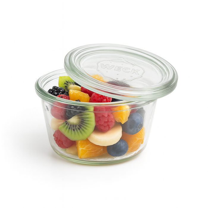 Combo tarro Bokocook de cristal WECK con tapa de cristal 165ml A50mm - 12Uds