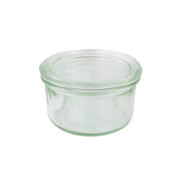 Combo tarro Bokocook de cristal WECK con tapa de cristal 165ml A50mm - 12Uds