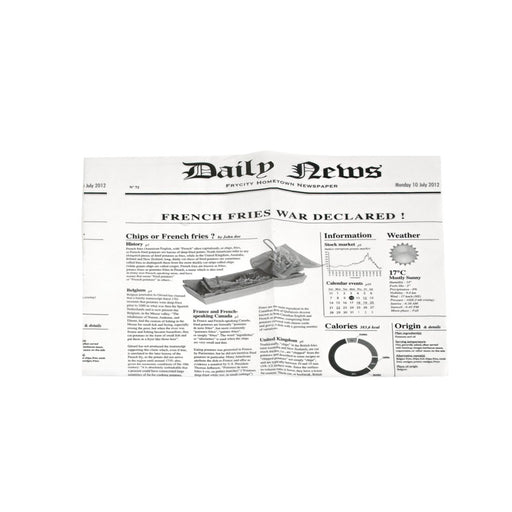 Papel antigrasa diseño periódico 270x350mm - 500Uds