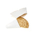 Caja triangular de cartón blanco para crepes 215x185mm - 50Uds