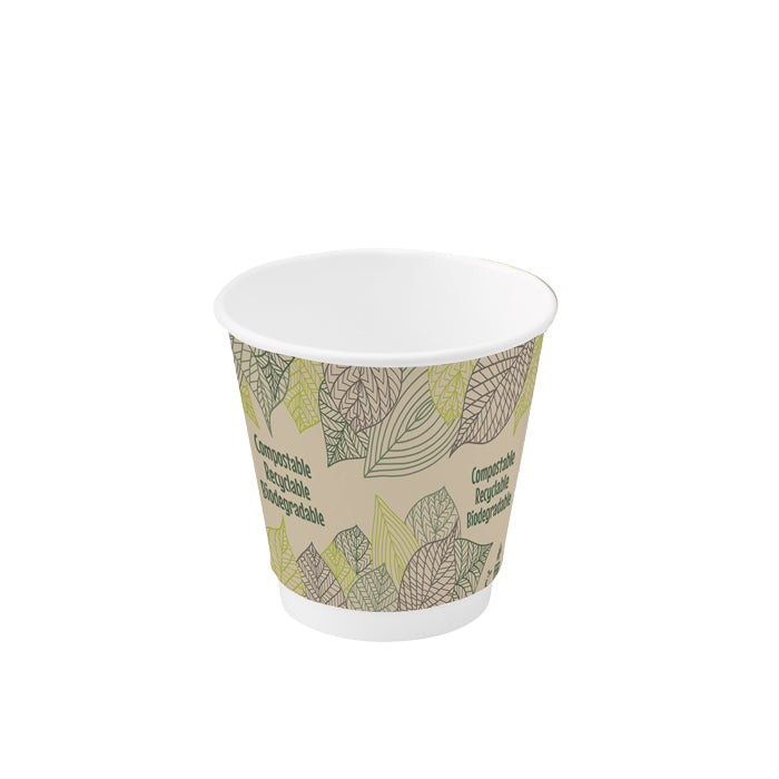 Vaso de cartón con doble capa 120ml A60mm - 6Uds