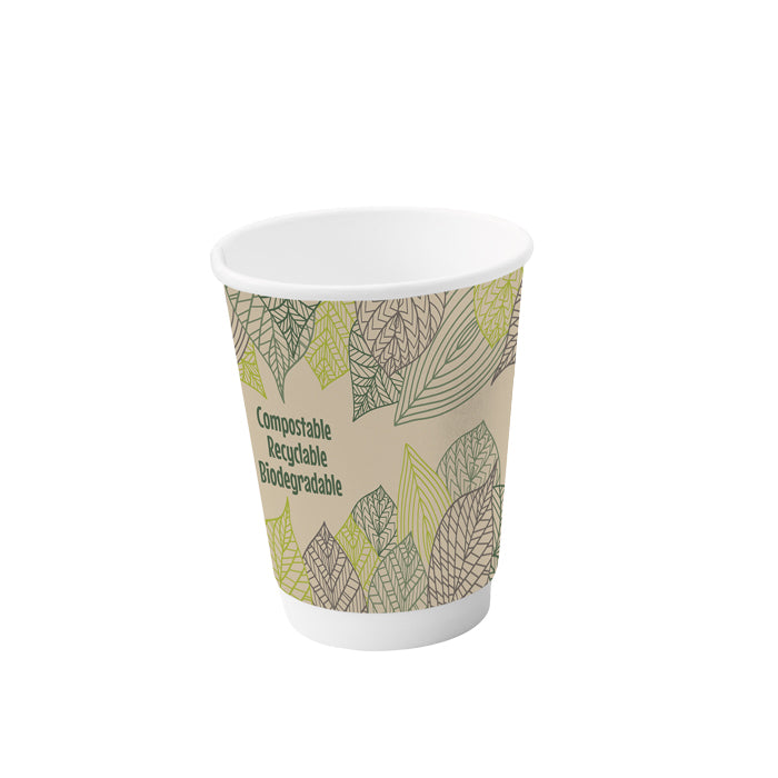 Vaso de cartón con doble capa 340ml A110mm - 6Uds