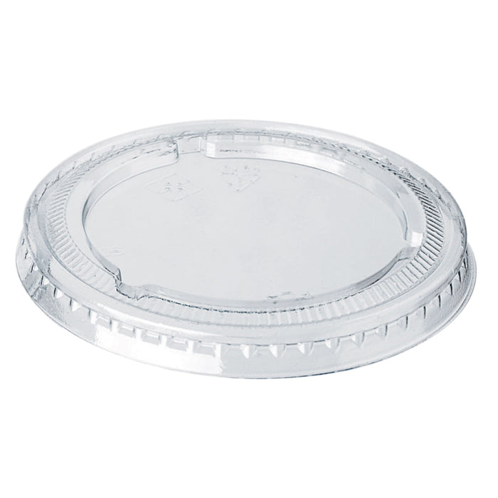 Tapa PET transparente plana Ø65mm - 100Uds
