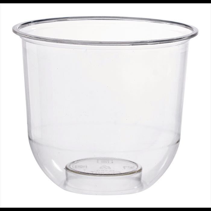 Vaso de postre de plástico PLA transparente 360ml A84mm - 50Uds