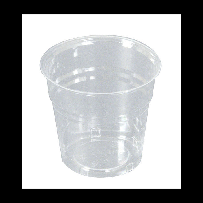 Vaso de postre de plástico PLA transparente 160ml A68mm - 50Uds