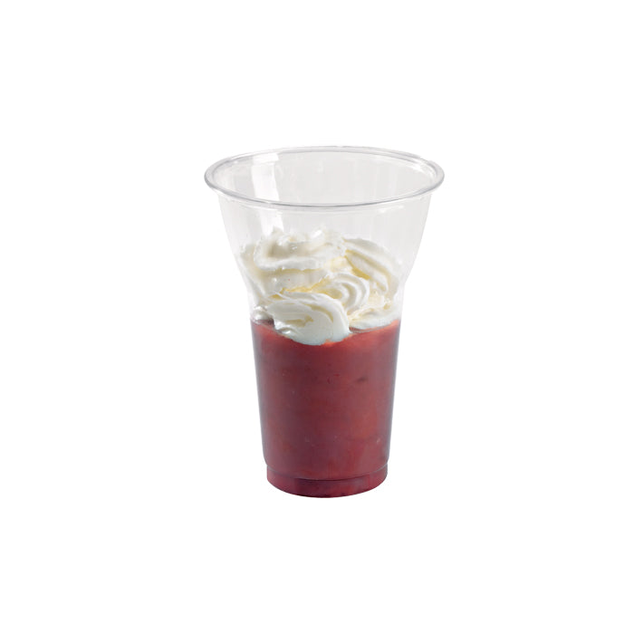 Vaso de postre PET transparente 450ml A130mm - 50Uds