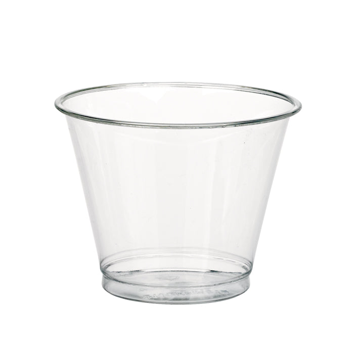 Vaso de postre PET transparente 270ml A74mm - 50Uds