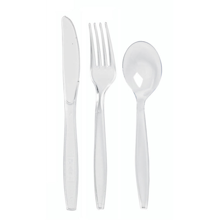 Kit 6/1 cubiertos: Cuchillo, tenedor, cuchara, servilleta, sal y pimienta 192x50mm - 250Uds