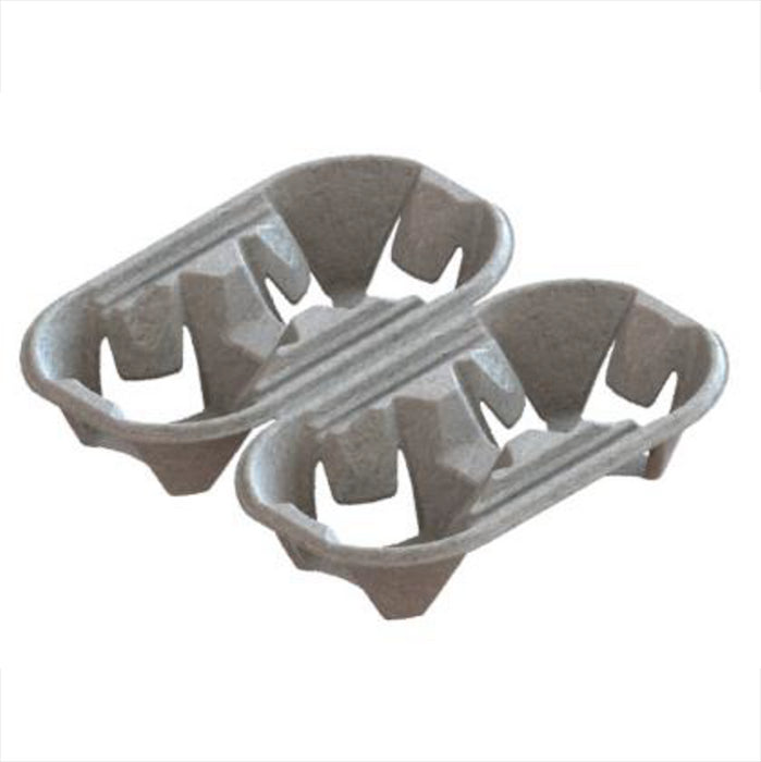 Portavasos de celulosa para 4 vasos separable en 2x2 vasos 200x210mm A40mm - 480Uds