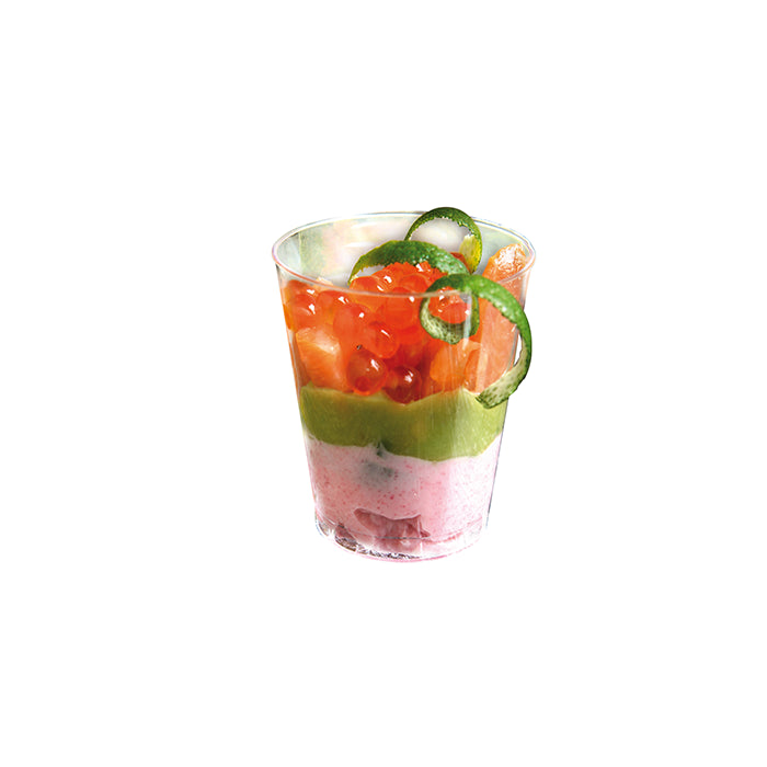 Vasito redondo transparente BODEGA en PS 30ml Ø40mm A41mm - 50Uds