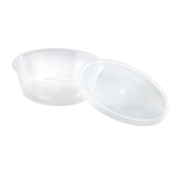 Caja transparente redonda PP + tapa 600ml Ø120mm A78mm - 50Uds