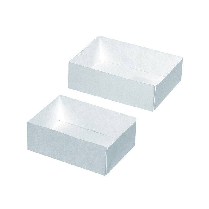 Caja pastelera blanca sin tapa 160x120mm A50mm - 150Uds