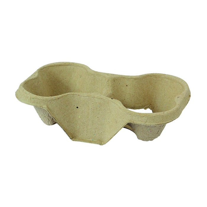 Portavasos de celulosa para 4 vasos separable en 2x2 vasos 200x210mm A40mm - 480Uds