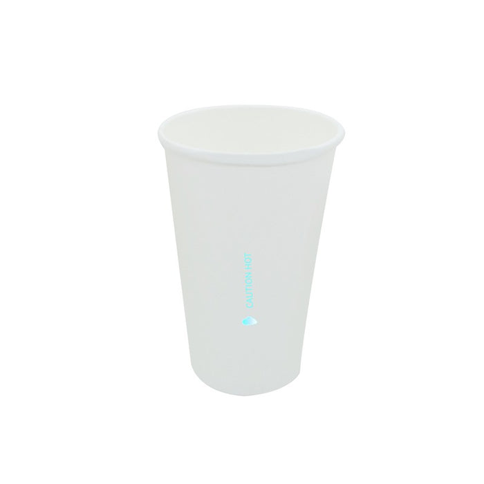 Vaso de cartón blanco 350ml - 50Uds