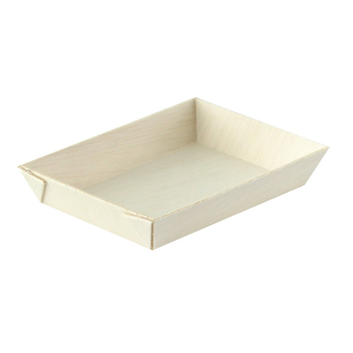 Bandeja de madera rectangular Samouraï 87x61mm A15mm - 20Uds