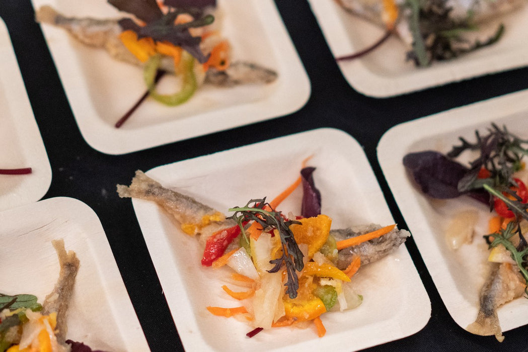 Plato de madera cuadrado SCANDINAVIE 140x140mm A25mm - 50Uds