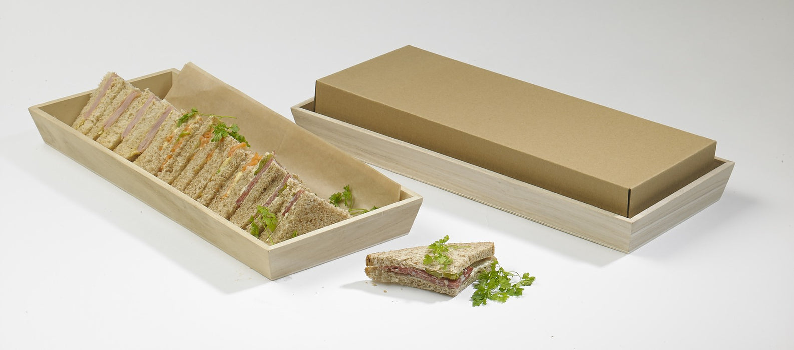 Tapa plana marrón de cartón Noa 310x310mm A60mm - 100Uds