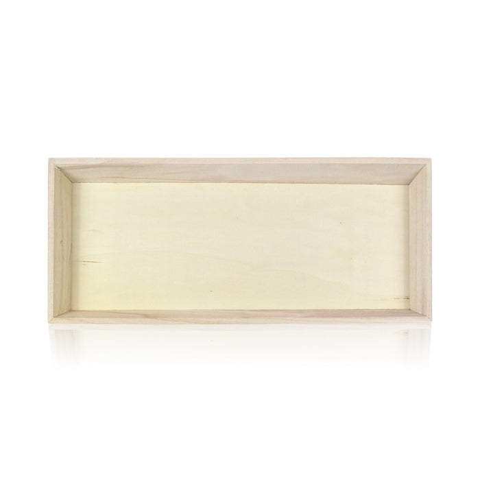 Bandeja rectangular de madera Noa 390x150mm A40mm - 10Uds