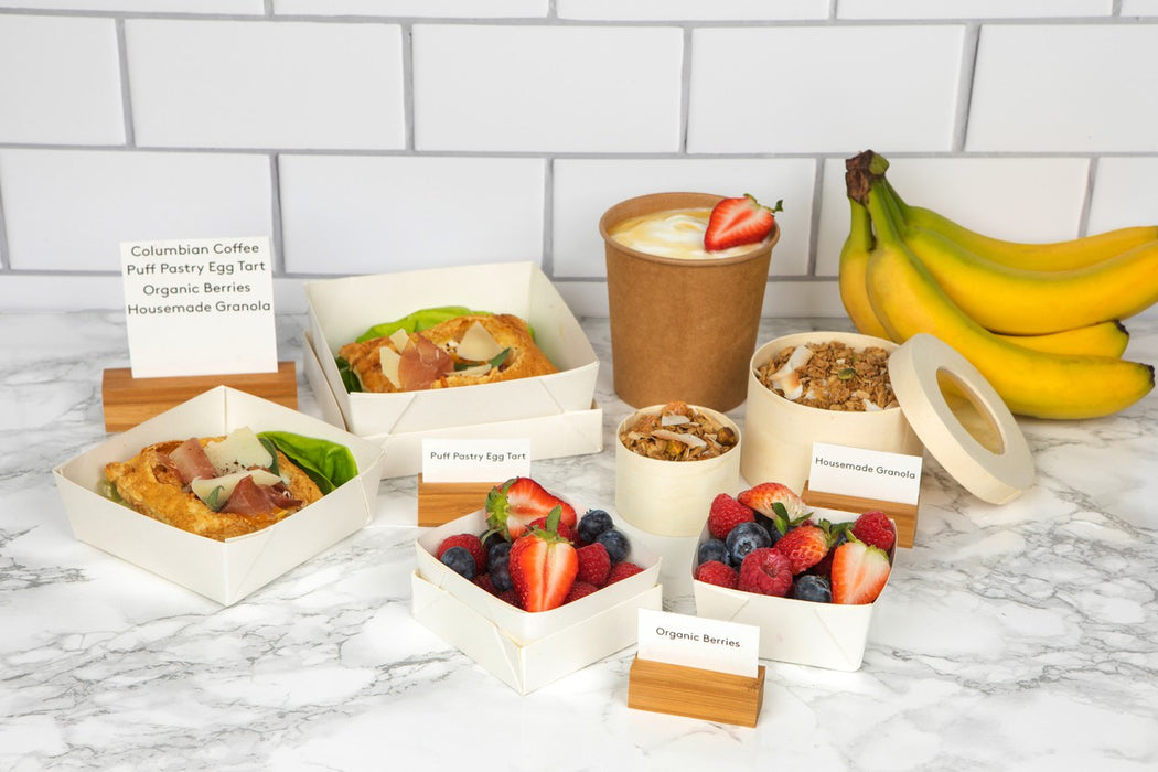 Vaso sopa cartón kraft para caliente/frío con tapa 560ml A118mm - 25Uds