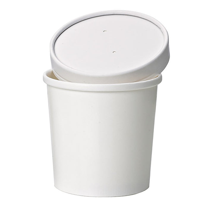 Vaso de cartón blanco para caliente/frío (vendido sin tapa) 490ml A100mm - 50Uds