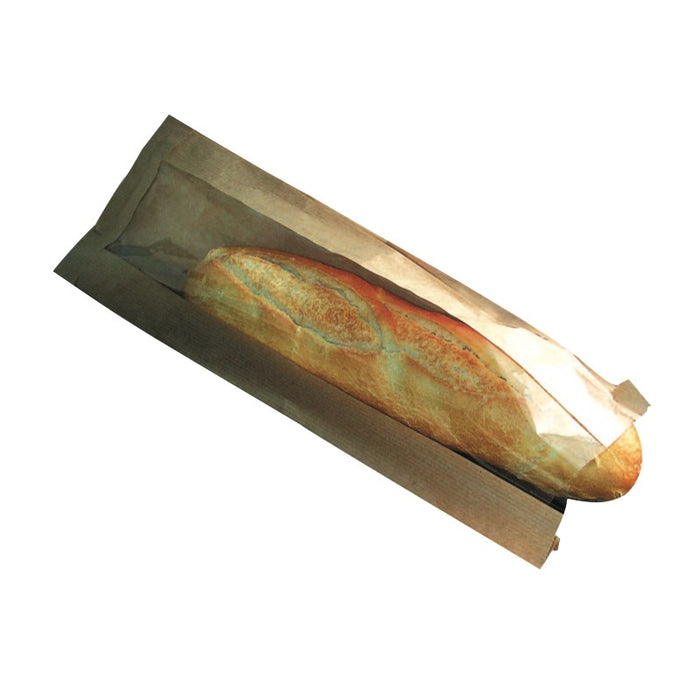 Bolsa papel kraft bocadillo 100x350mm A40mm - 1000Uds