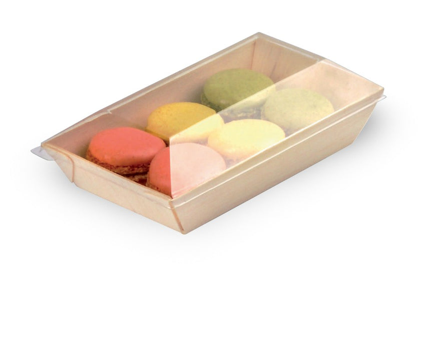 Bandeja de madera rectangular Samouraï 131x65mm A19mm - 100Uds