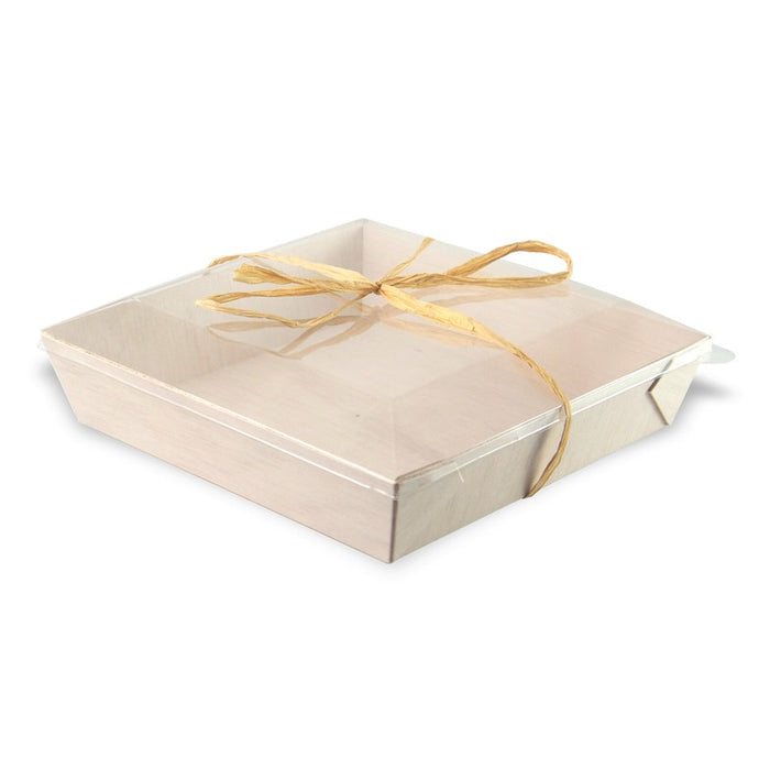 Bandeja de madera cuadrada Samouraï 171x170mm A37mm - 100Uds