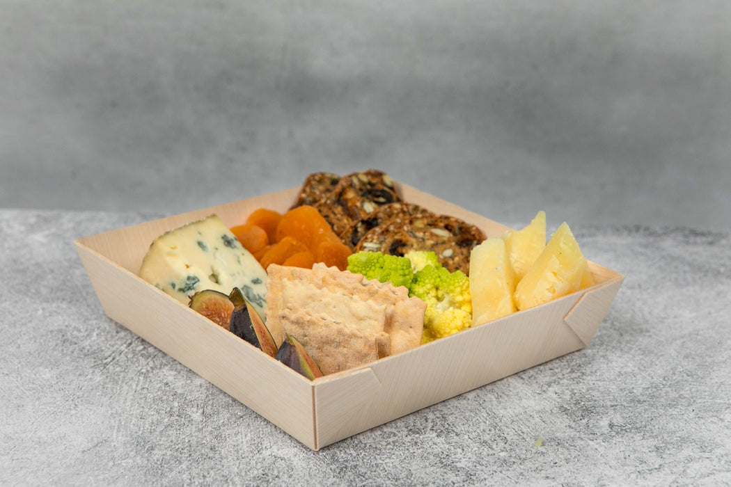 Bandeja de madera cuadrada Samouraï 171x170mm A37mm - 100Uds